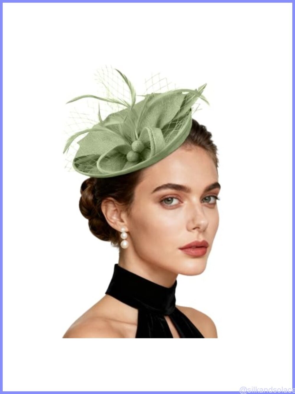 Fascinator Hat Women Feathers Mesh 50s Pillbox Veil Derby Wedding